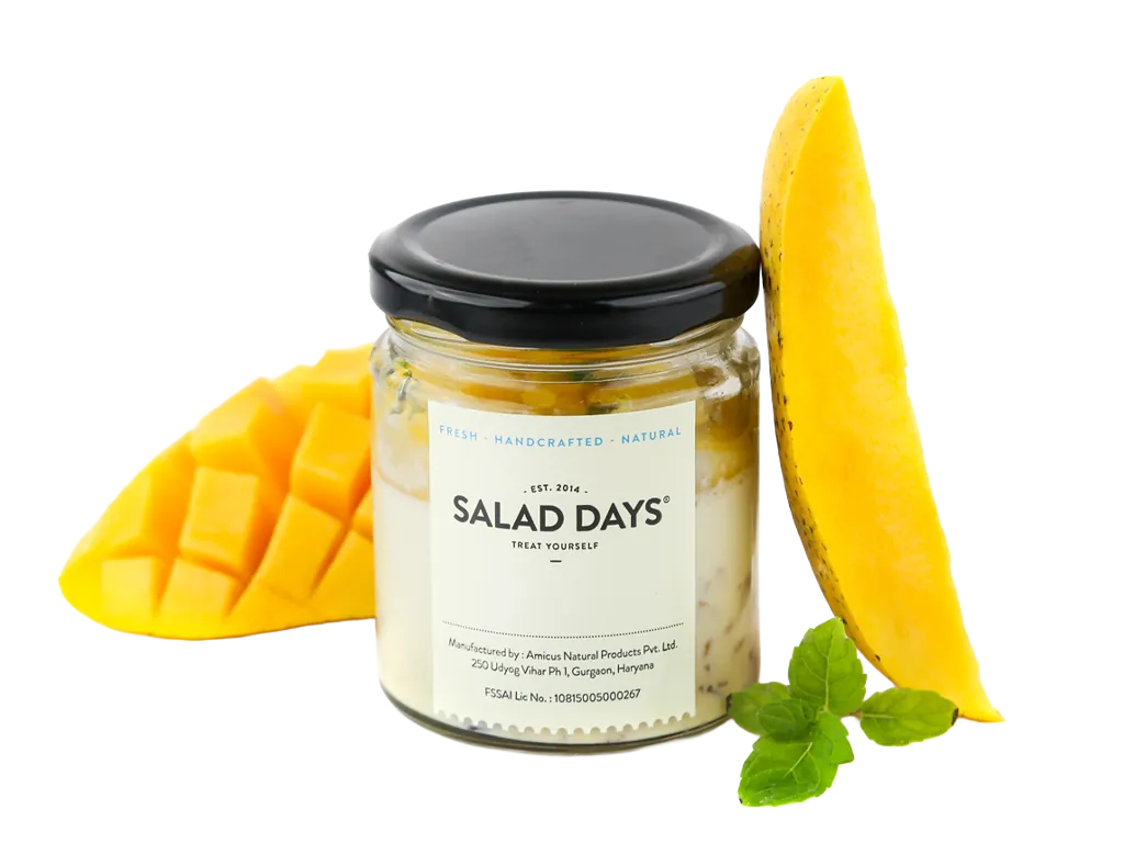 Mango Mint Baked Doi