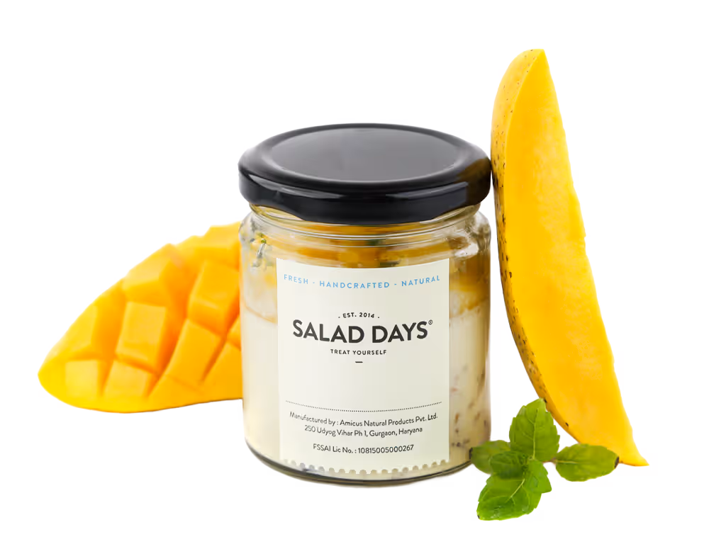 Mango Mint Baked Doi
