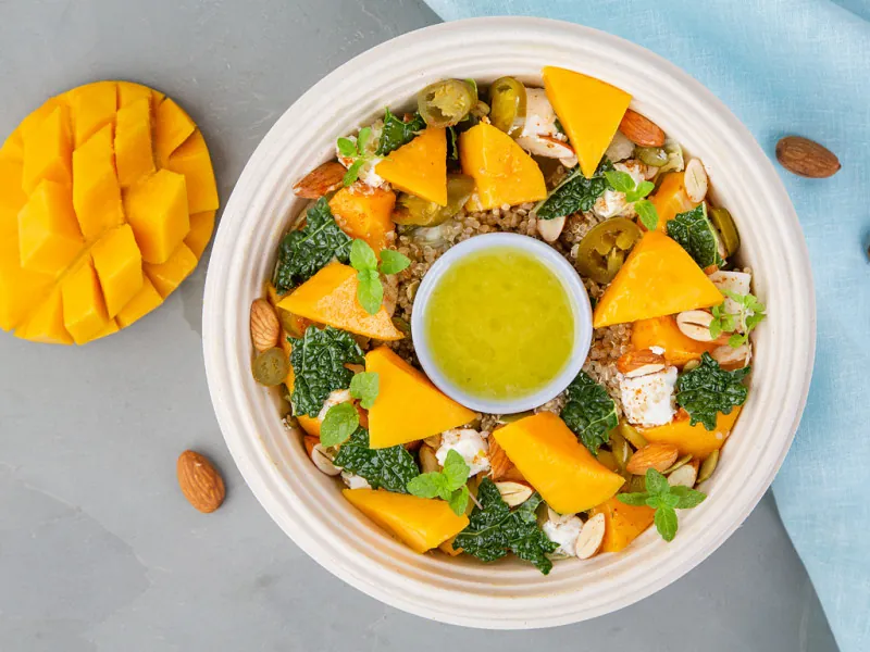 Mango, Quinoa & Kale Salad