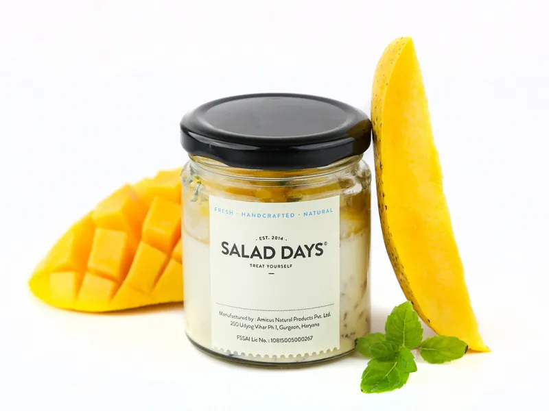 Mango Mint Baked Doi