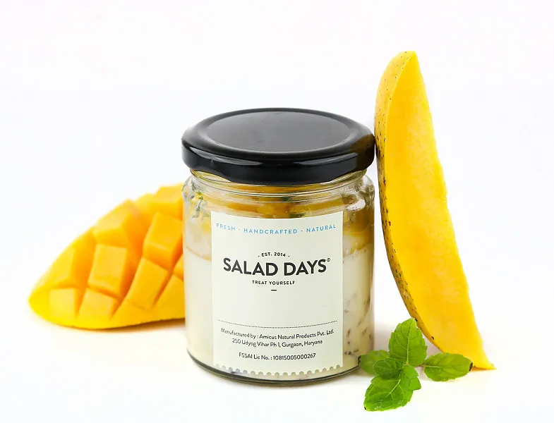 Mango Mint Baked Doi