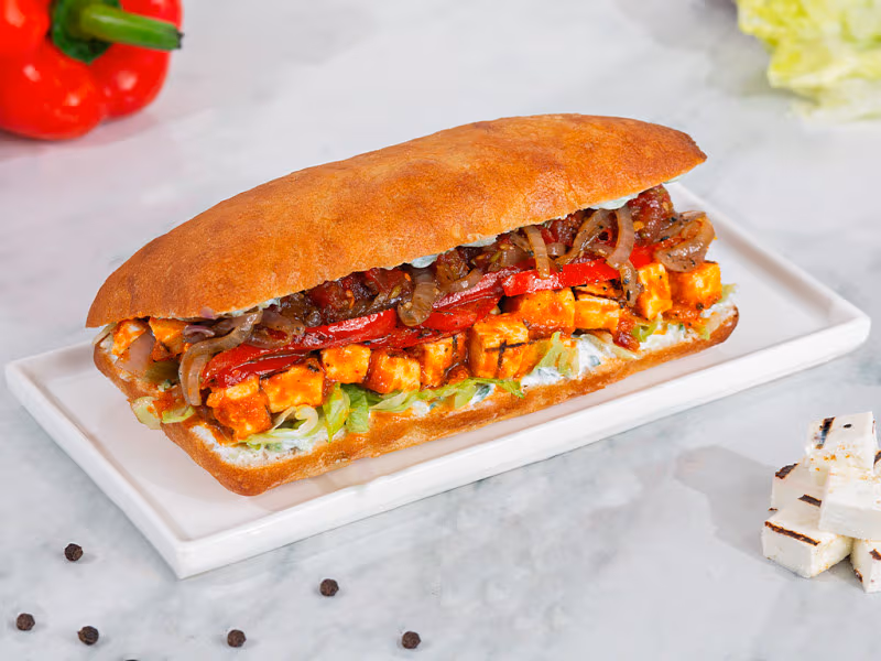 Smoked Cottage Cheese & Pepper Sandwich