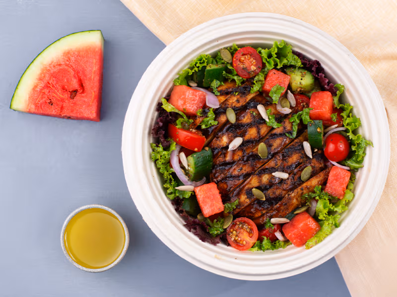 BBQ Grilled Chicken Salad