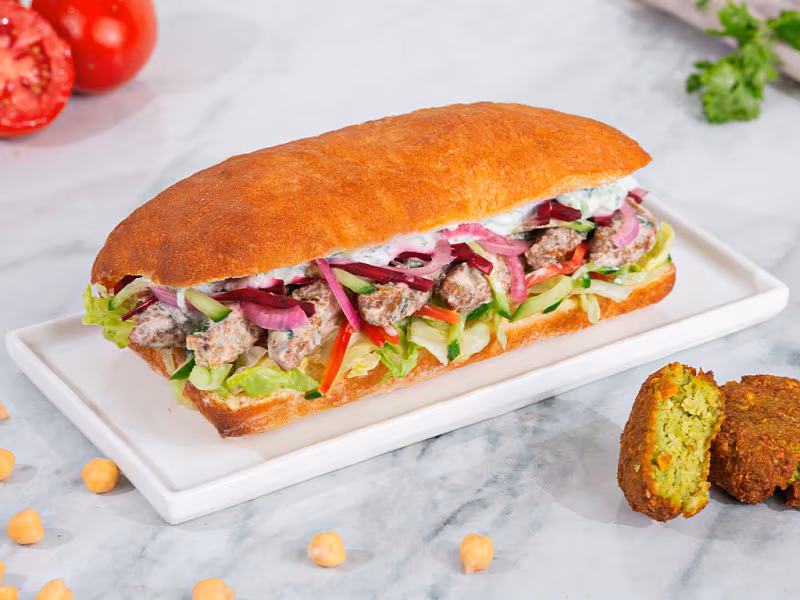 Pickled Falafel Sandwich