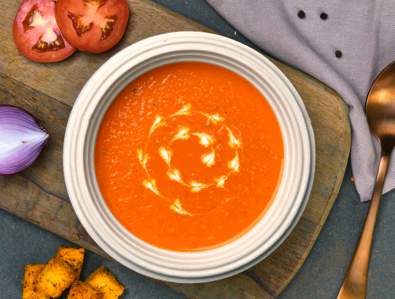 Roasted Tomato & Bell Pepper Soup