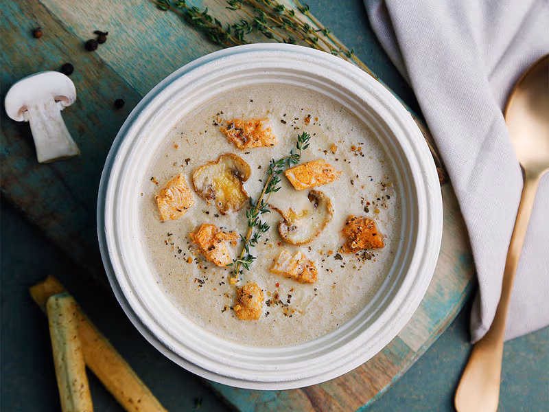 Mushroom Chicken Soup