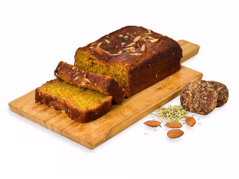 Jaggery & Almond Cake